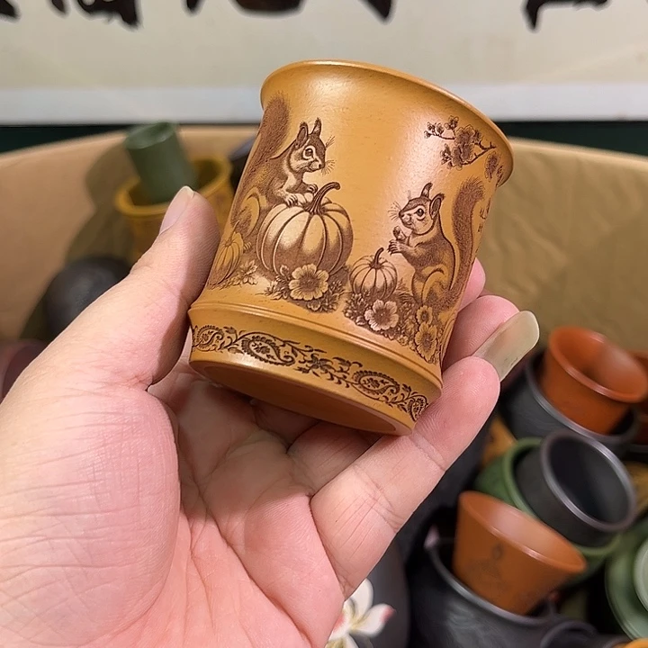 茶杯紫砂全手工紫砂主人杯