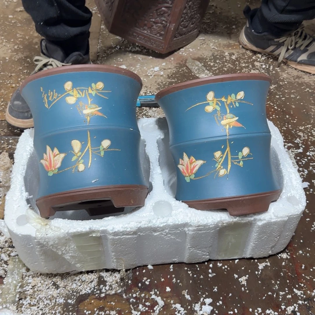 紫砂花盆口径16.18口径