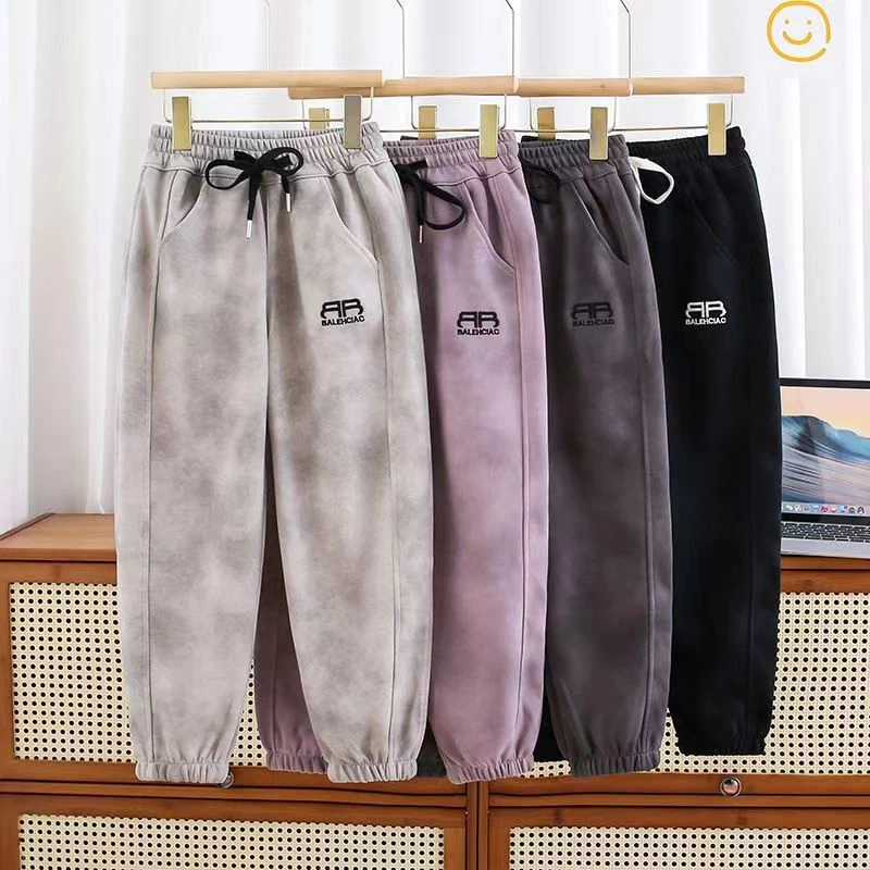 女童裤子秋季款运动裤儿童外穿休闲卫裤2025新款脏脏裤宽松束脚裤