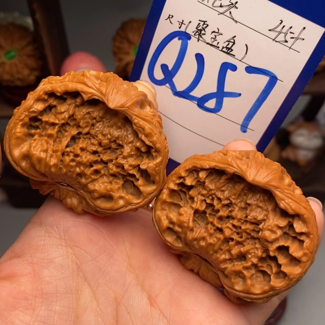 吊坠文玩核桃聚宝盆蛇头45