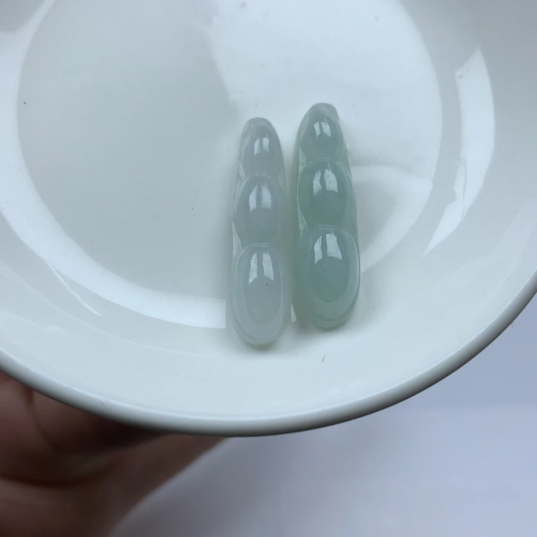 翡翠颈饰未镶嵌豆子 ✖️2