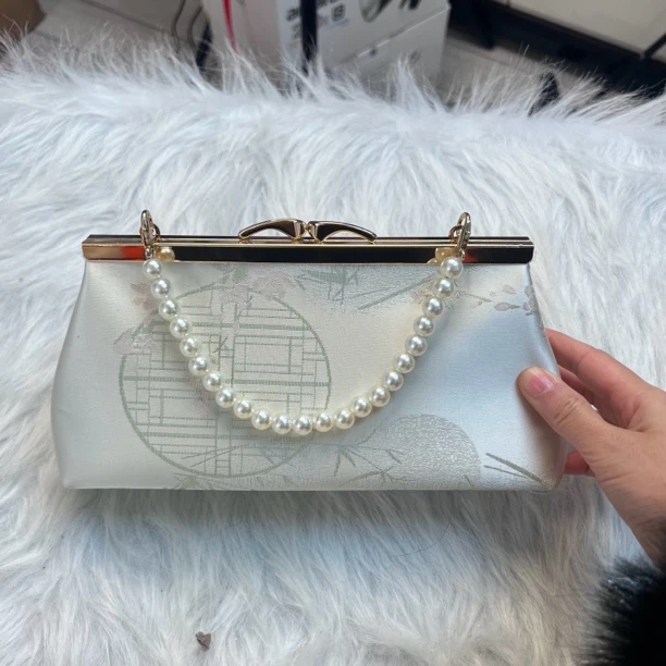 【岁月静好】新中国国风旗袍马面裙搭配手拿手提斜挎包复古百搭A663