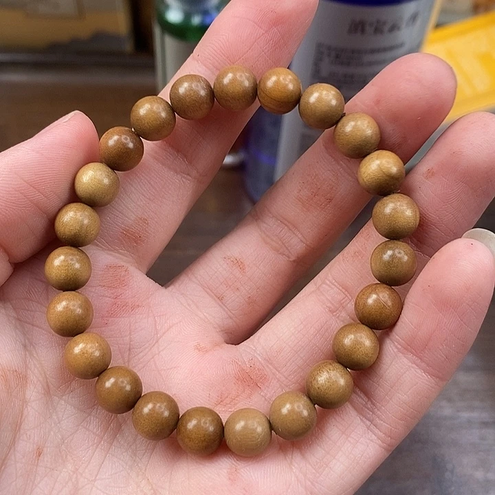 檀香木手串/手链0.8×23顺纹黑肉