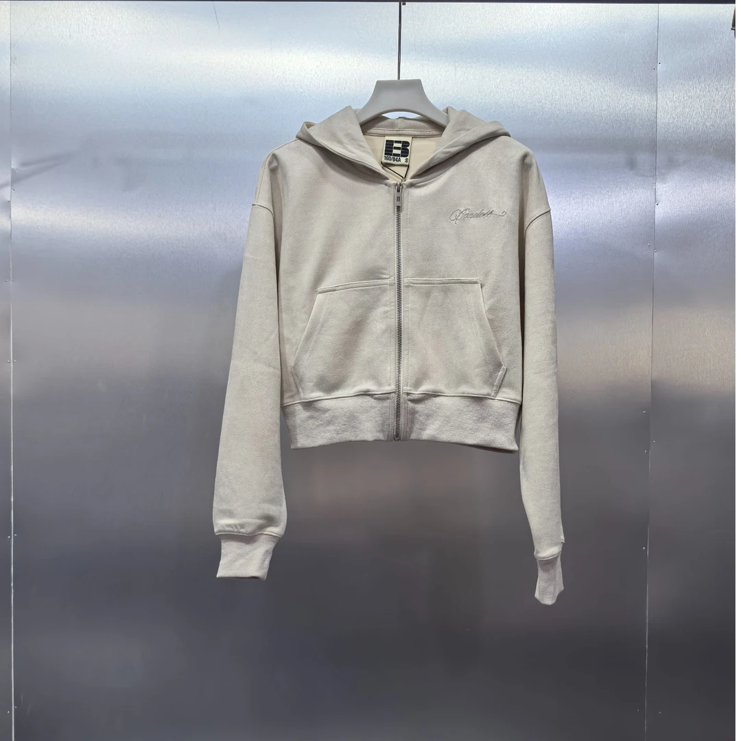 A03(ST)-K3348-BON春秋季绣花女款开衫连帽卫衣