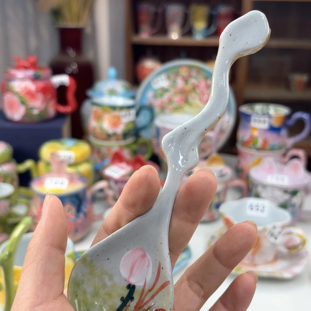 景德镇手绘高温釉下彩陶瓷茶具
