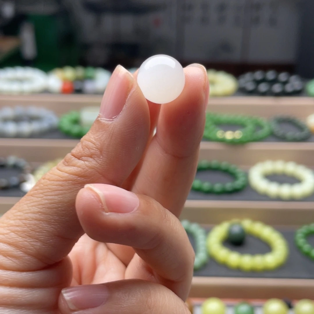 手链未镶嵌和田玉12冰白猫