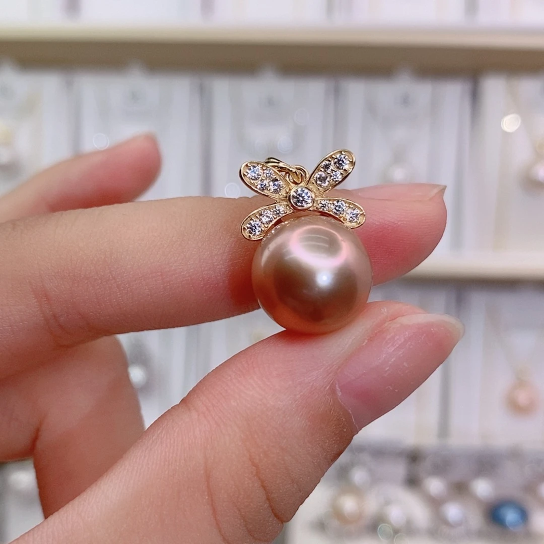 垚***¹淡水珍珠银S925镶嵌颈饰