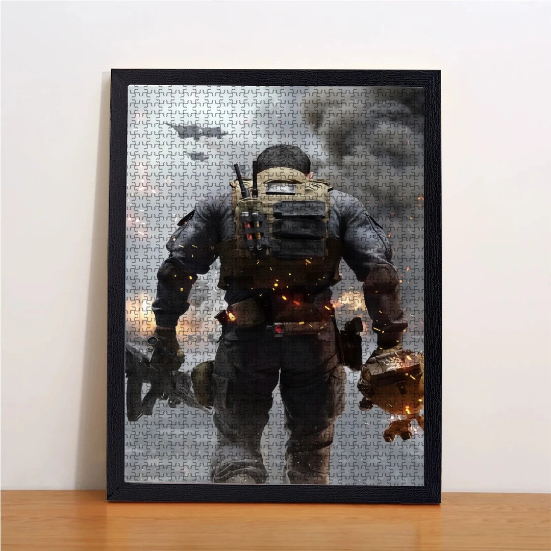 三角洲行动拼图1000片游戏周边摆件装饰画木质解压益智送朋友礼物