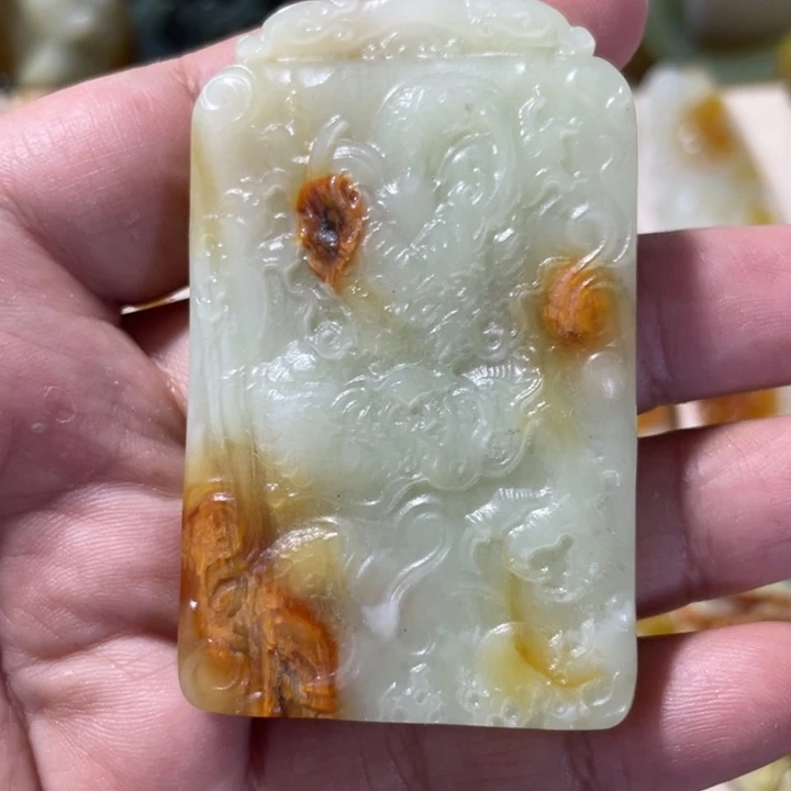 未镶嵌岫玉吊坠(不含链)