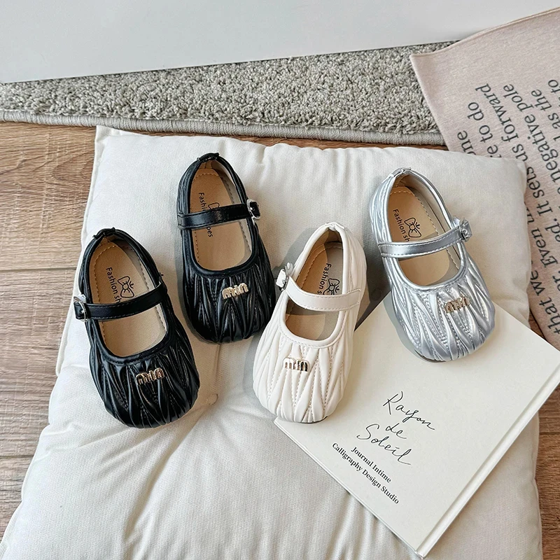 ABC 儿童皮鞋2025春秋新款童鞋中小童软底公主鞋小女孩时尚小单鞋