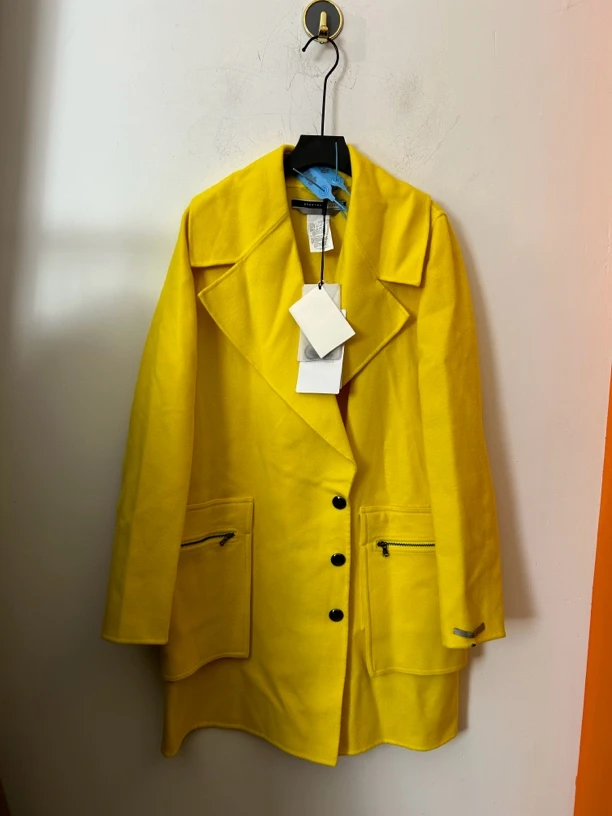 99新 MaxMara Maxmara黄色大衣99新