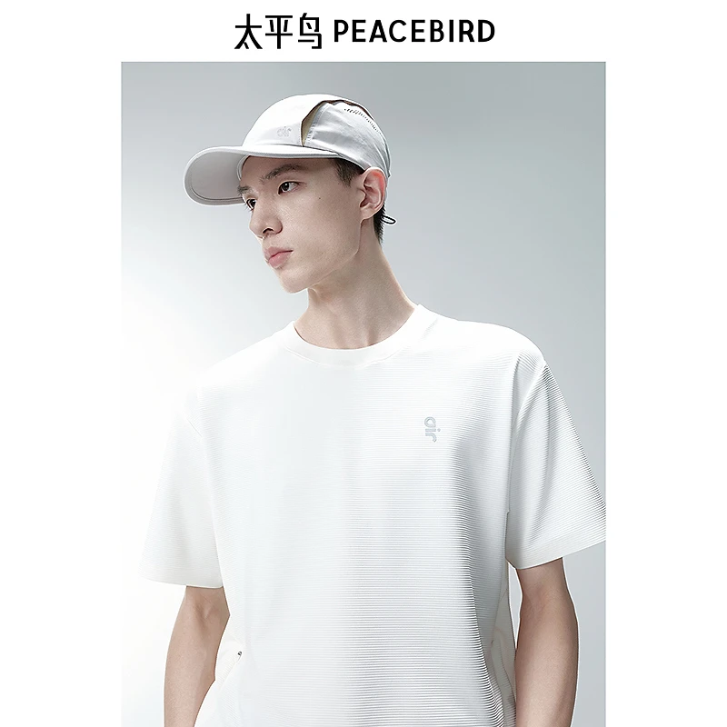 【商场同款】太平鸟男装休闲T恤户外工装外穿式宽松速干B2CNF2473