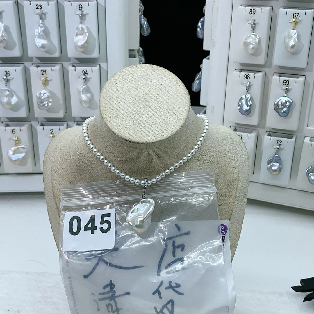 淡水珍珠颈饰合金