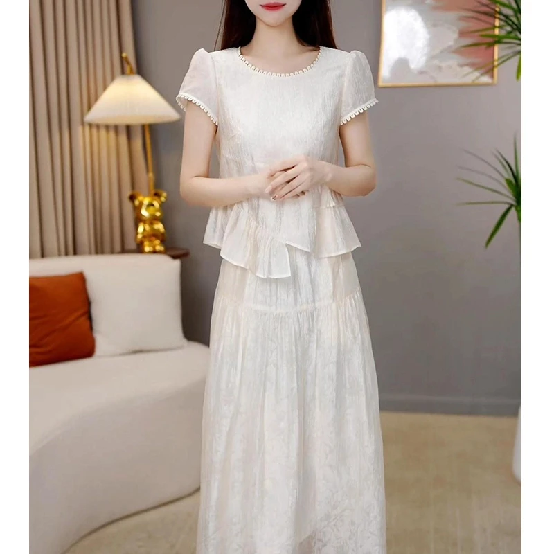 【套装定制】B1582上衣套裙优雅气质时尚减龄休闲显瘦夏季收腰