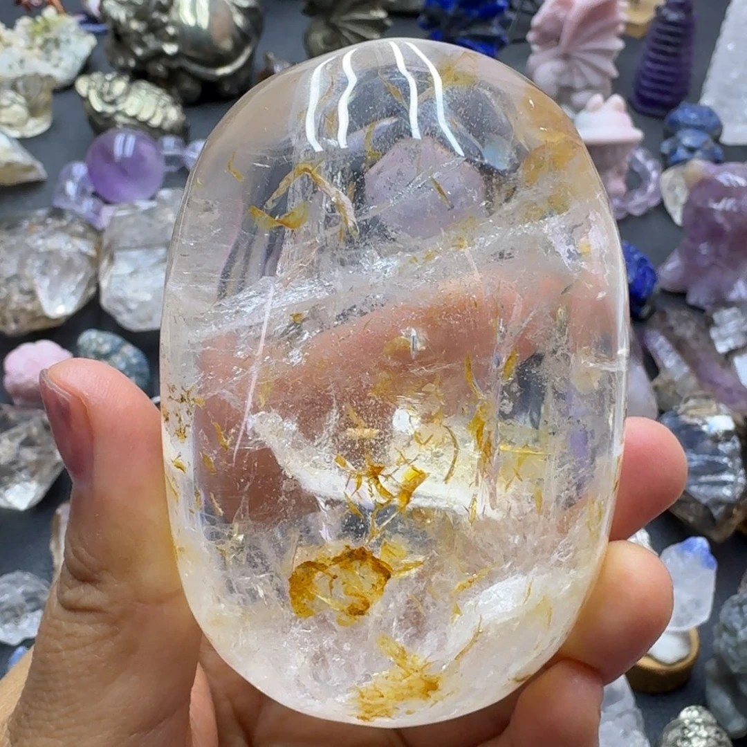 石材龙纹手握摆件