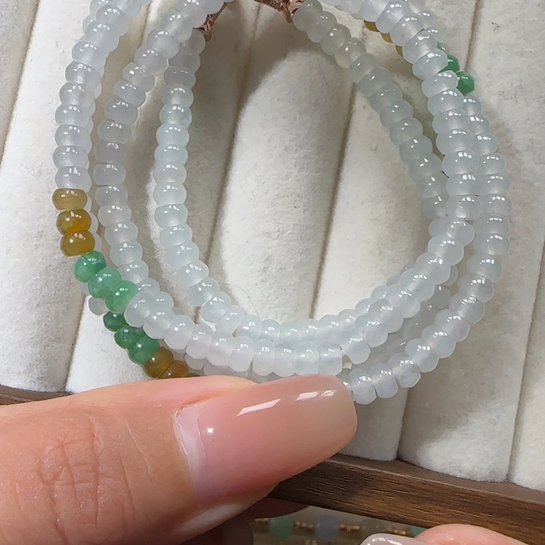 翡翠未镶嵌手链卡4.5
