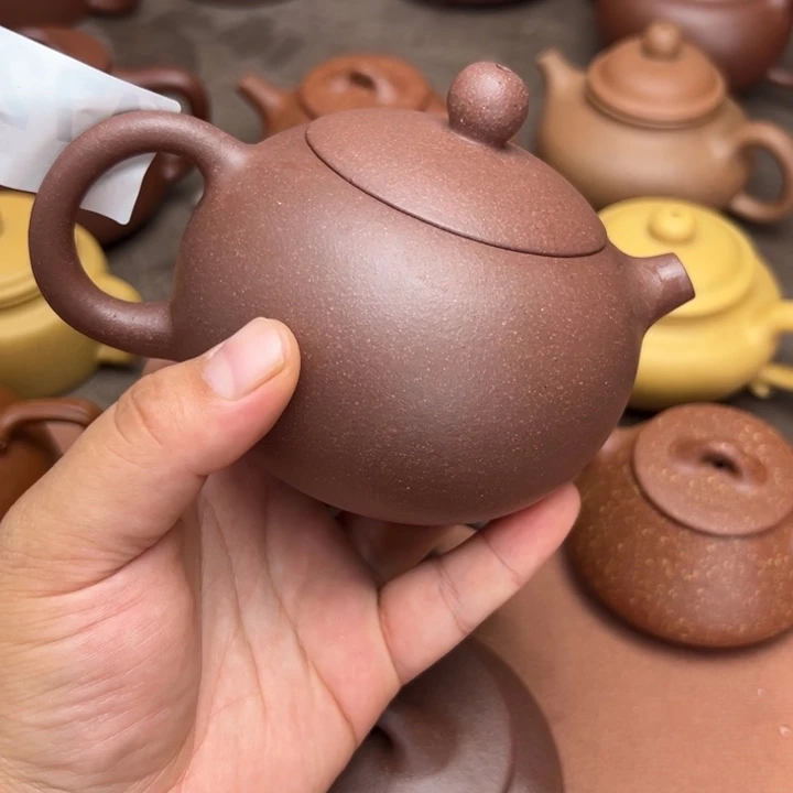 紫砂茶壶紫泥半手工300cc左右