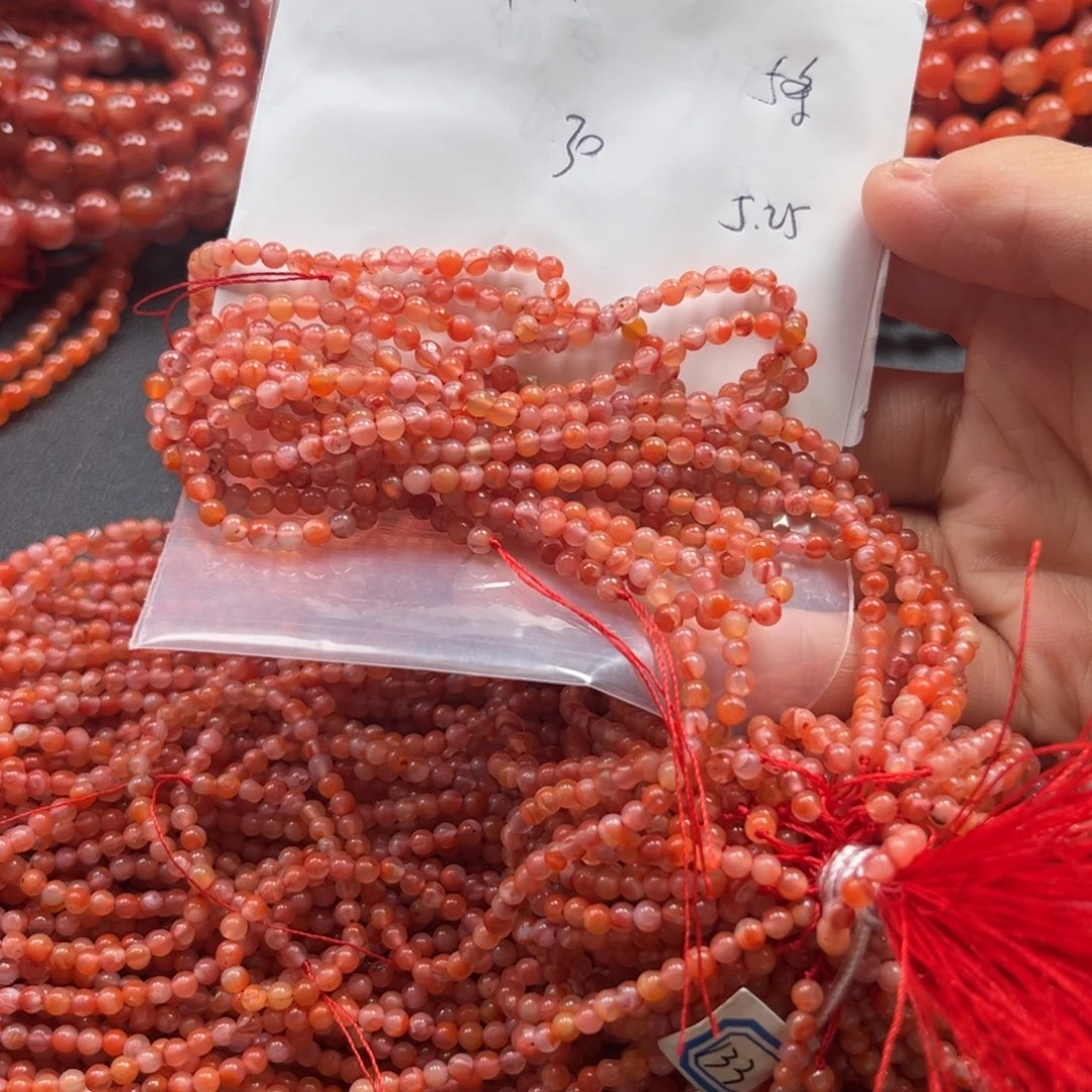 南红玛瑙串未镶嵌