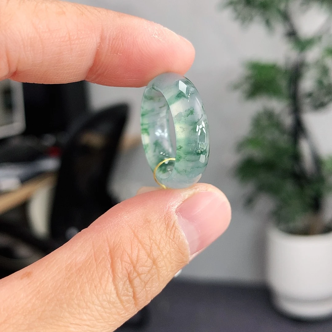 翡翠未镶嵌戒指9号