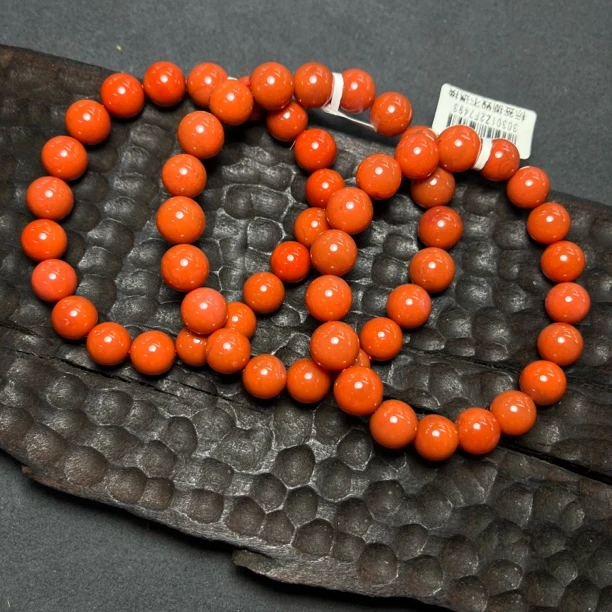 原矿无优化天然南红川料纯色柿子红单圈10mm左右多样性发一件