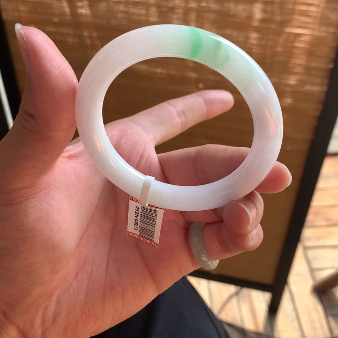 翡翠未镶嵌手镯68号54.2