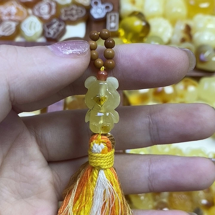 橄榄核吊坠小熊滴溜福利