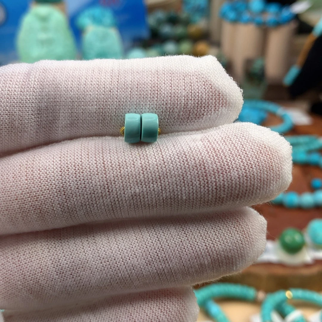 绿松石未镶嵌珠宝奇石6.3mm