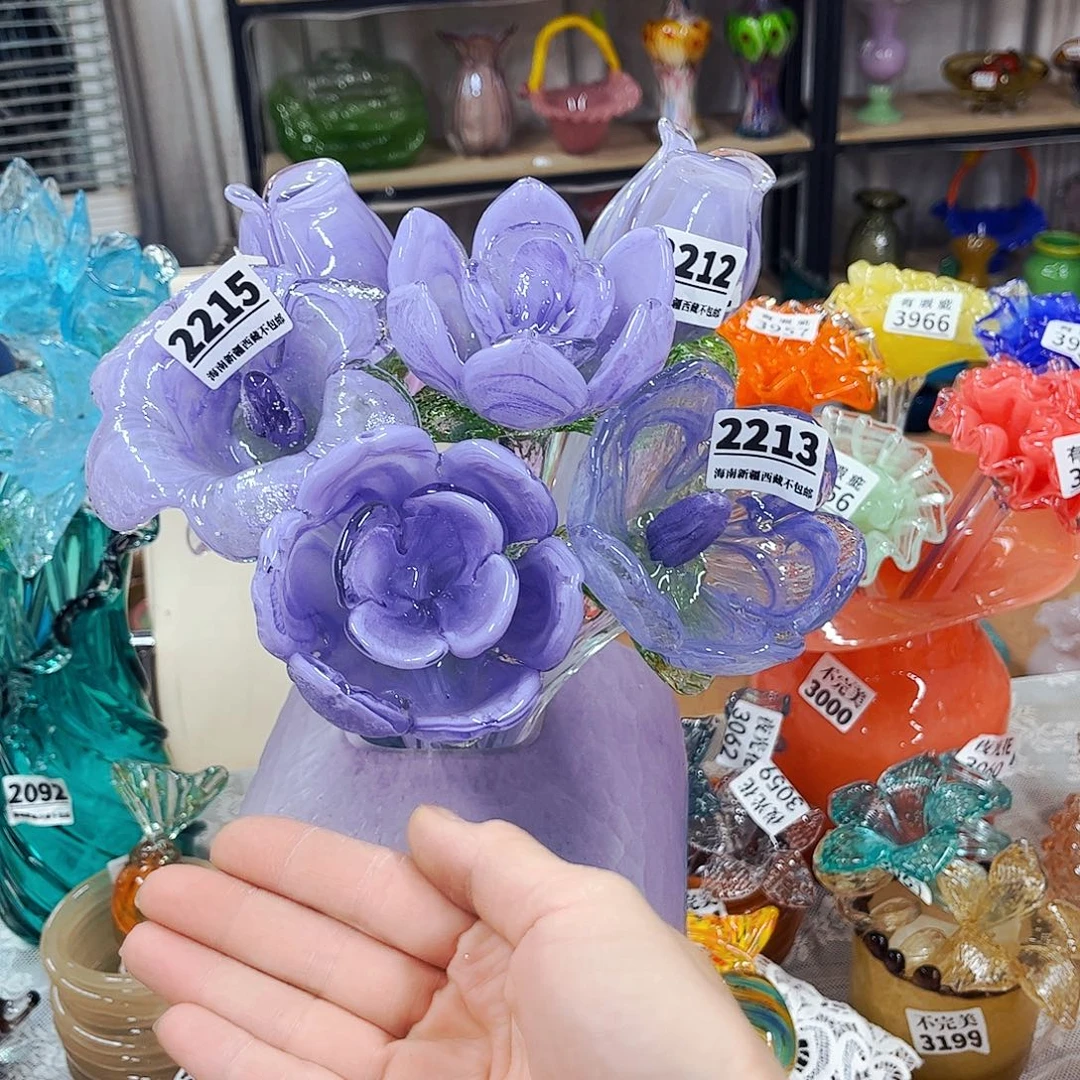 6朵花 家悦琉璃工艺品
