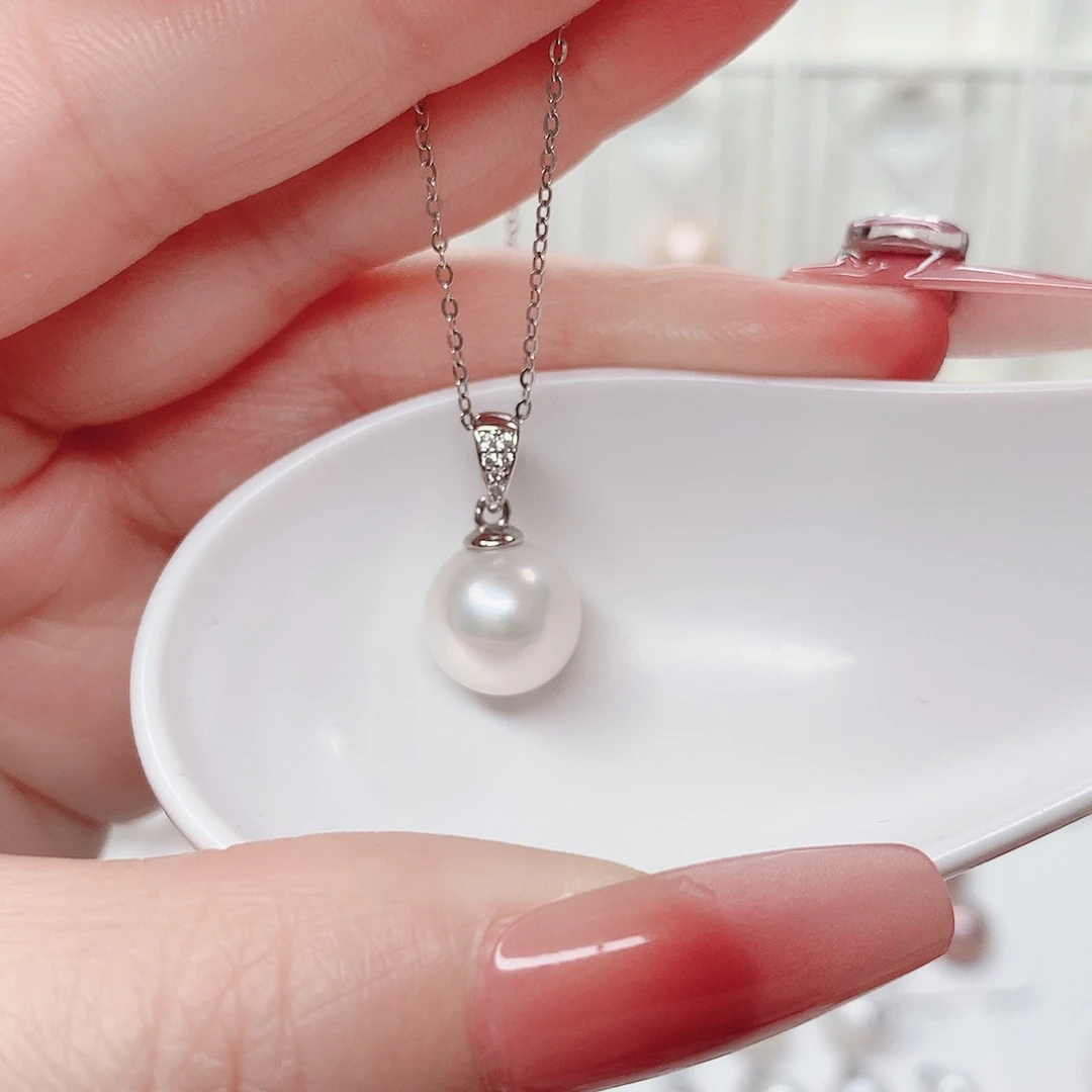 吊坠(赠链)银S925镶嵌淡水珍珠