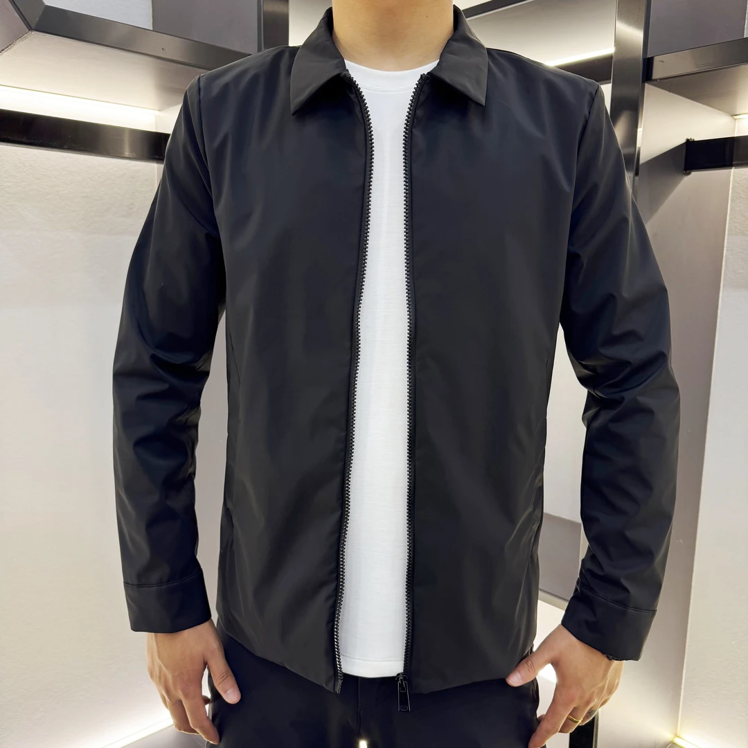 2025秋季新款行政夹克外套简约百搭纯色休闲舒适设计感25118