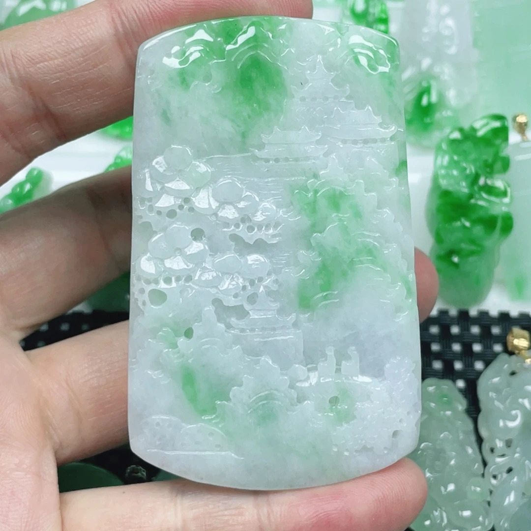 翡翠未镶嵌吊坠(不含链)