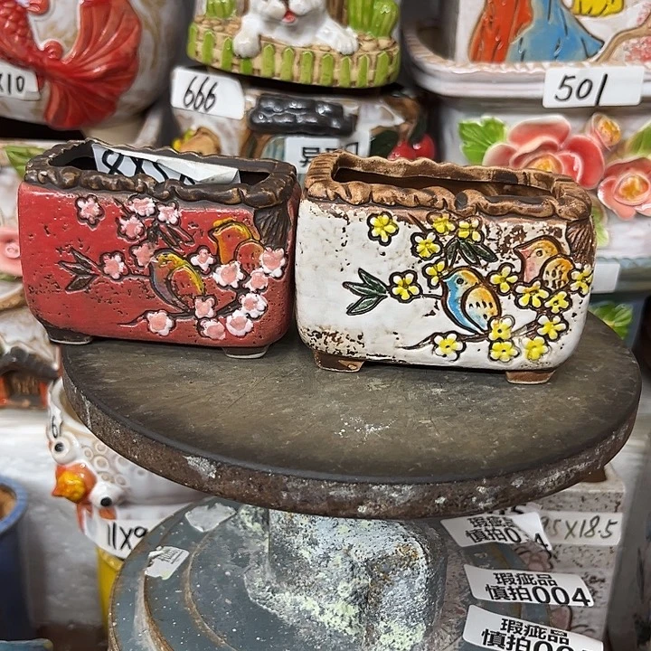 粗陶材质多肉花盆