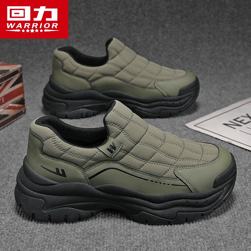 回力秋季防滑厚款素面时尚休闲鞋潮流百搭老爹鞋男士网红运动潮鞋
