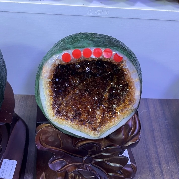 未镶嵌黄晶大型摆件（非配饰）