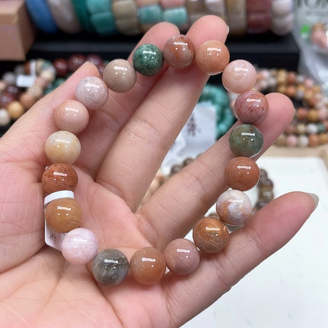 硅化珊瑚（珊瑚玉）手串未镶嵌水*466