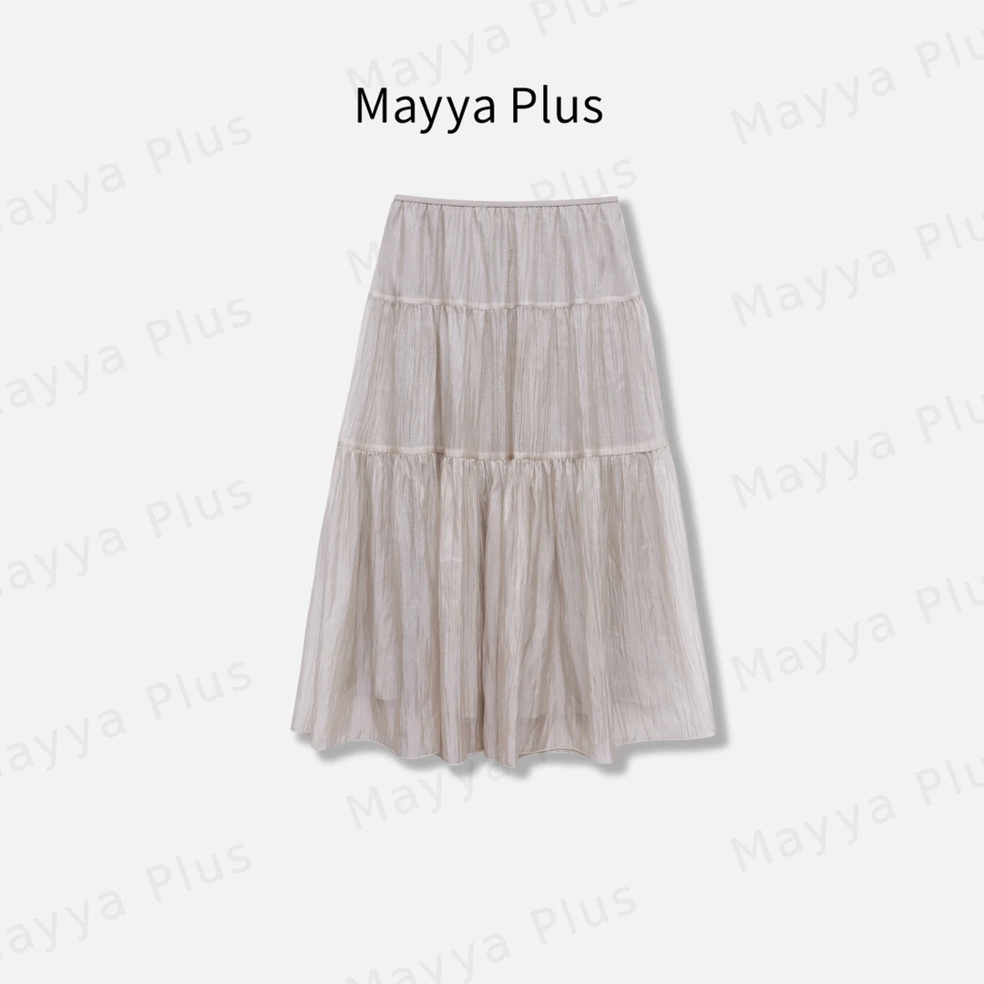 【月光裙】Mayya Plus麦芽定制小众肌理感半身裙减龄蛋糕裙32526300