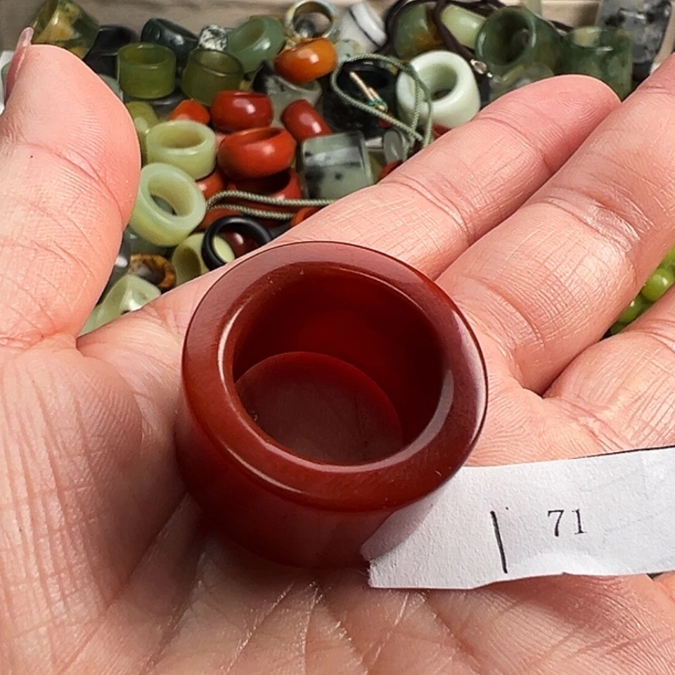 【闪购商品】未镶嵌蛇纹石玉戒指！****A