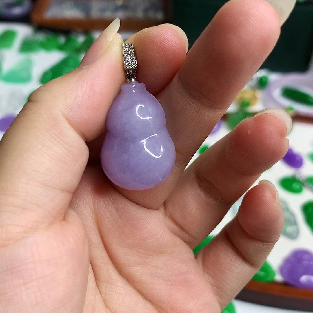 翡翠未镶嵌颈饰V**n非A671