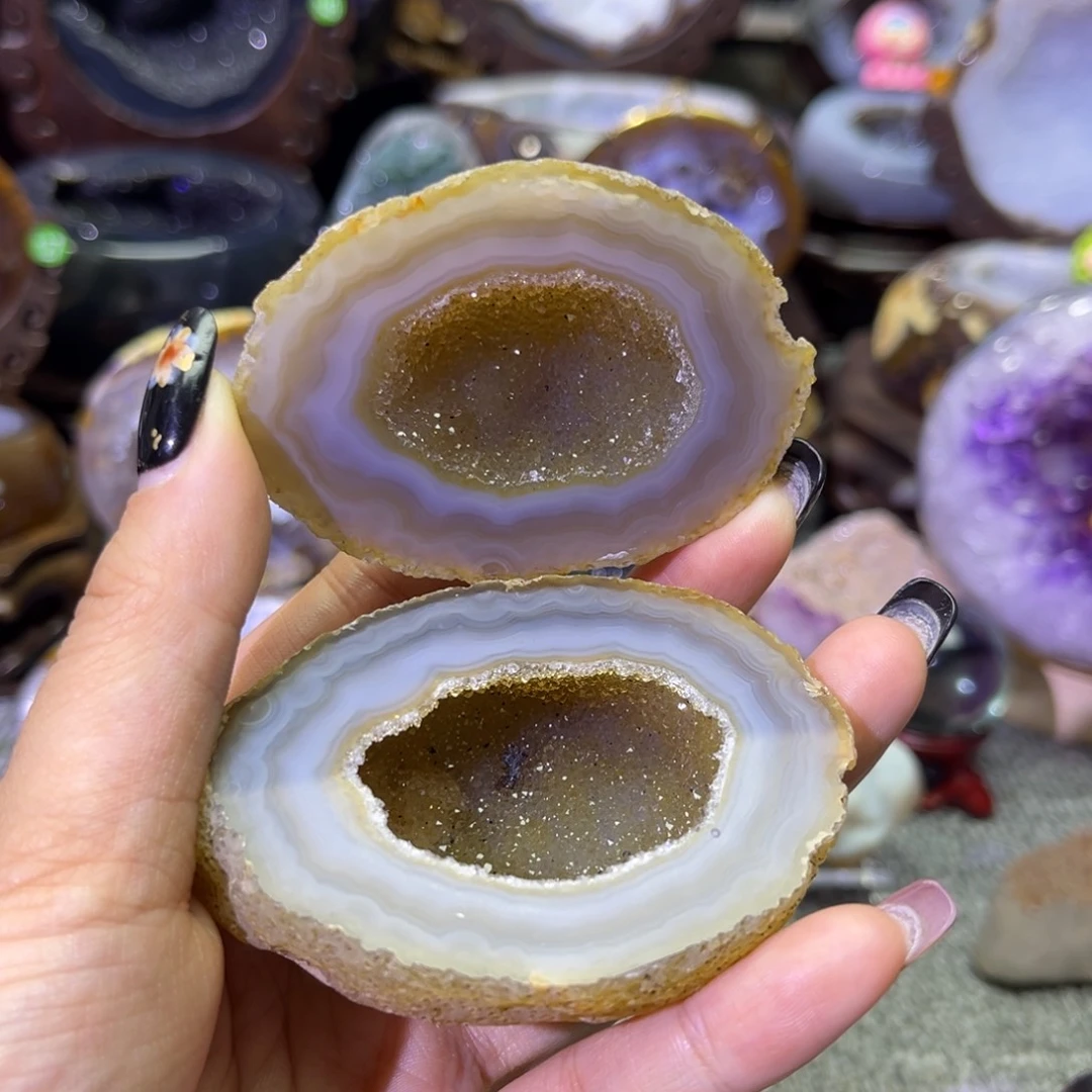 未镶嵌摆件紫晶聚宝盆