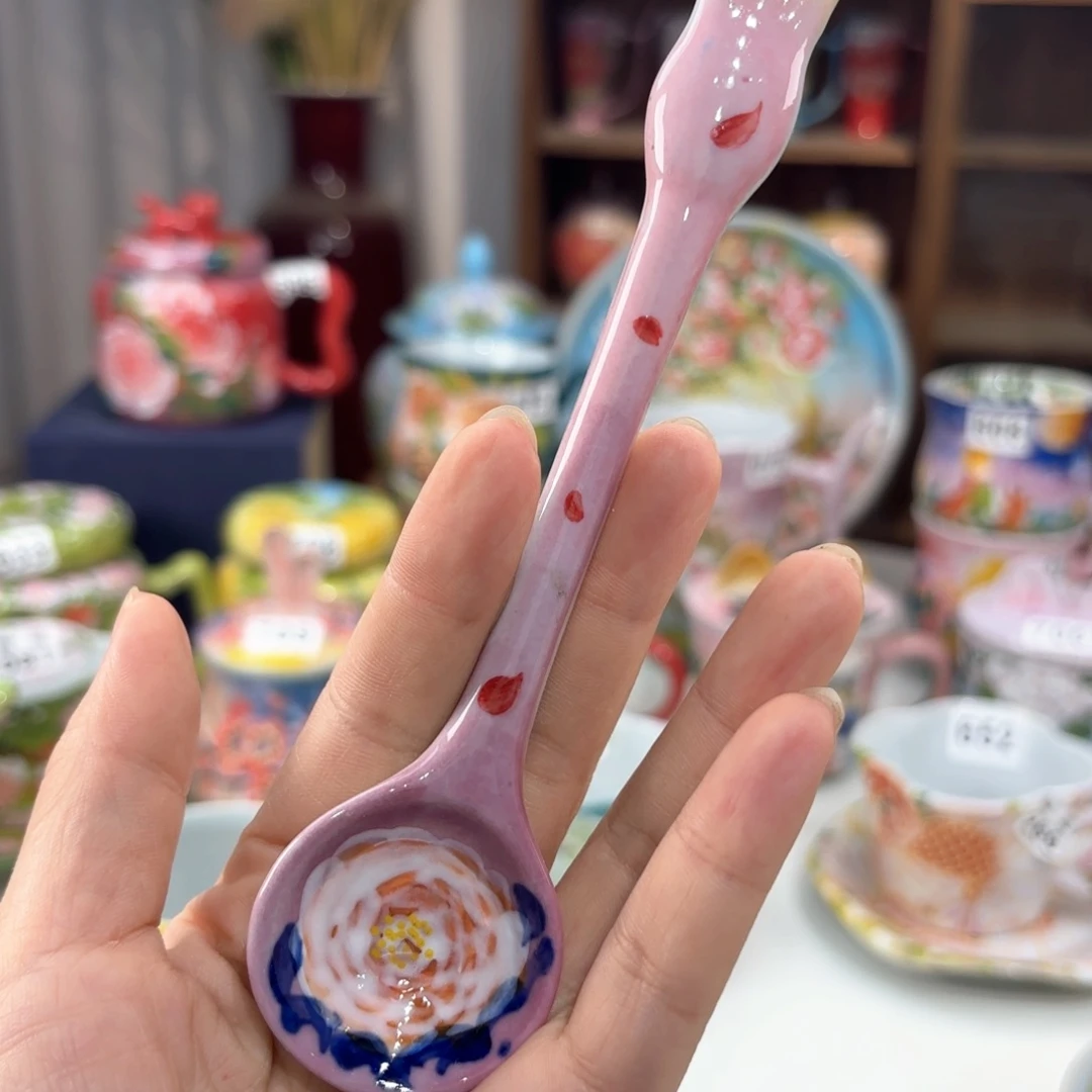 景德镇手绘高温釉下彩陶瓷茶具