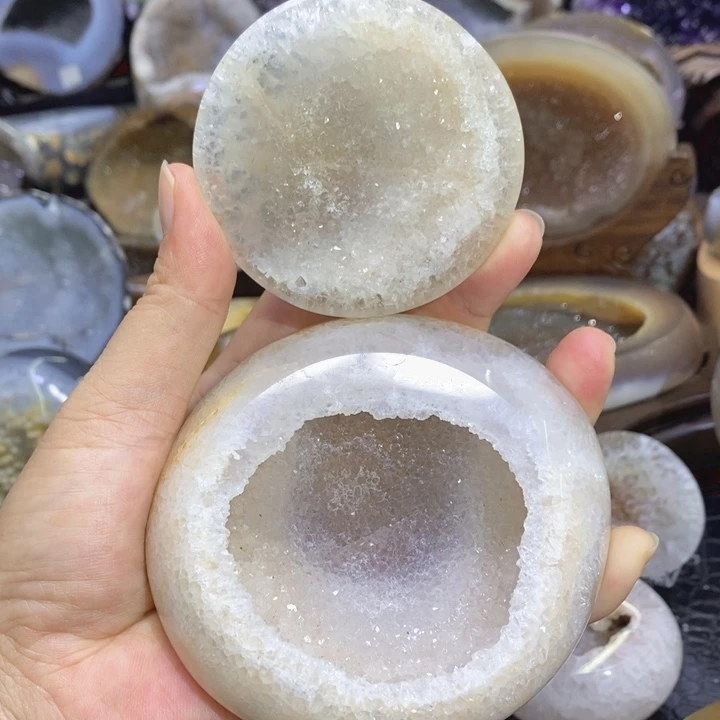 未镶嵌珠宝半成品水晶精抛盆