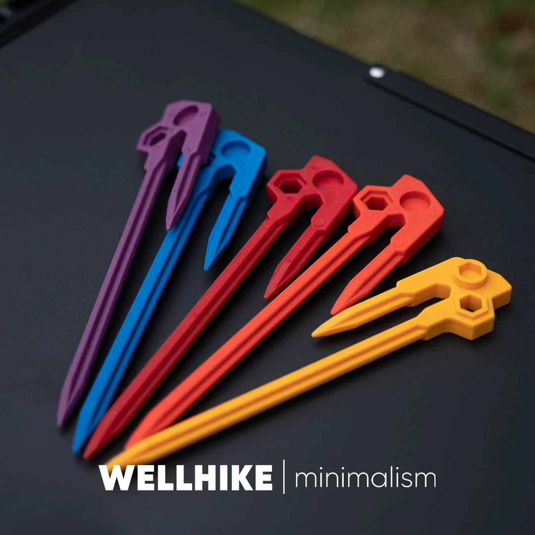 积木地钉户外露营天幕帐篷风绳固定加粗20CM加强尼龙配件