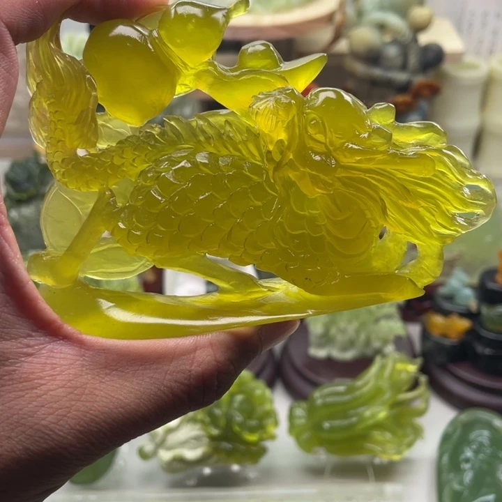 蛇纹石玉未镶嵌四大名玉摆件