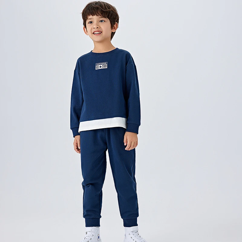 Converse匡威儿童时尚舒适卫衣卫裤百搭2025新款套装CNVB-PH-H183