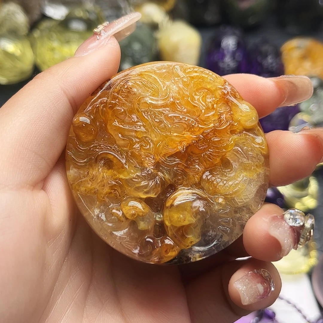 水晶吊坠(不含链)未镶嵌有**浅