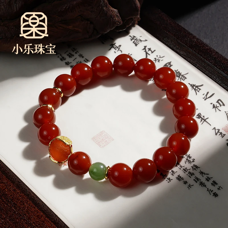 原创设计款红玛瑙单圈手链多样性发一-10834