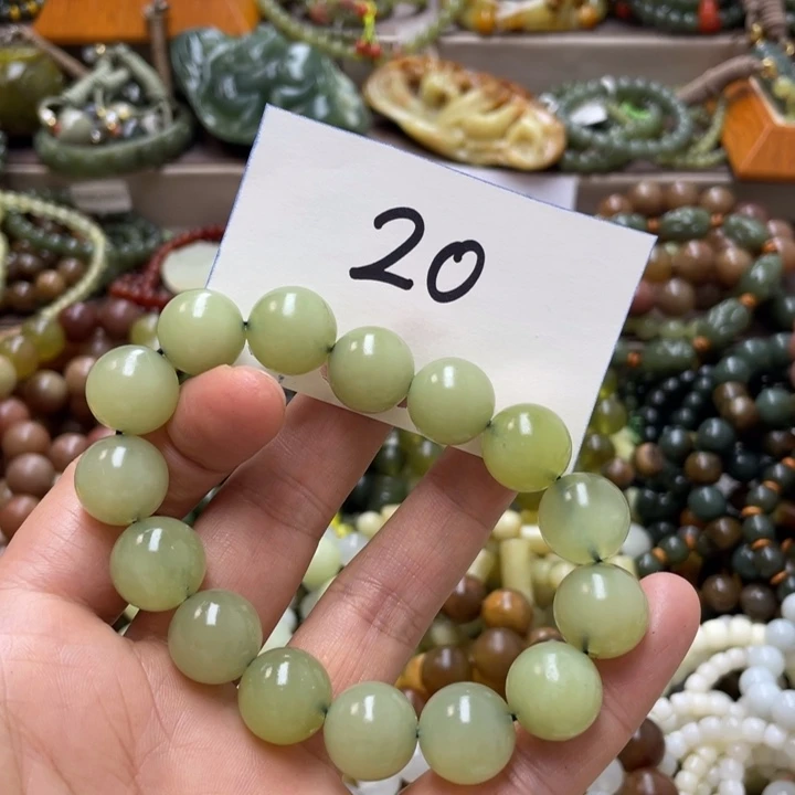 未镶嵌蛇纹石玉手链