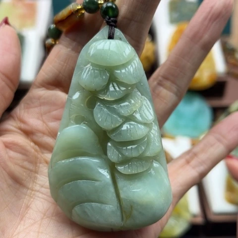 岫玉挂件未镶嵌挂件