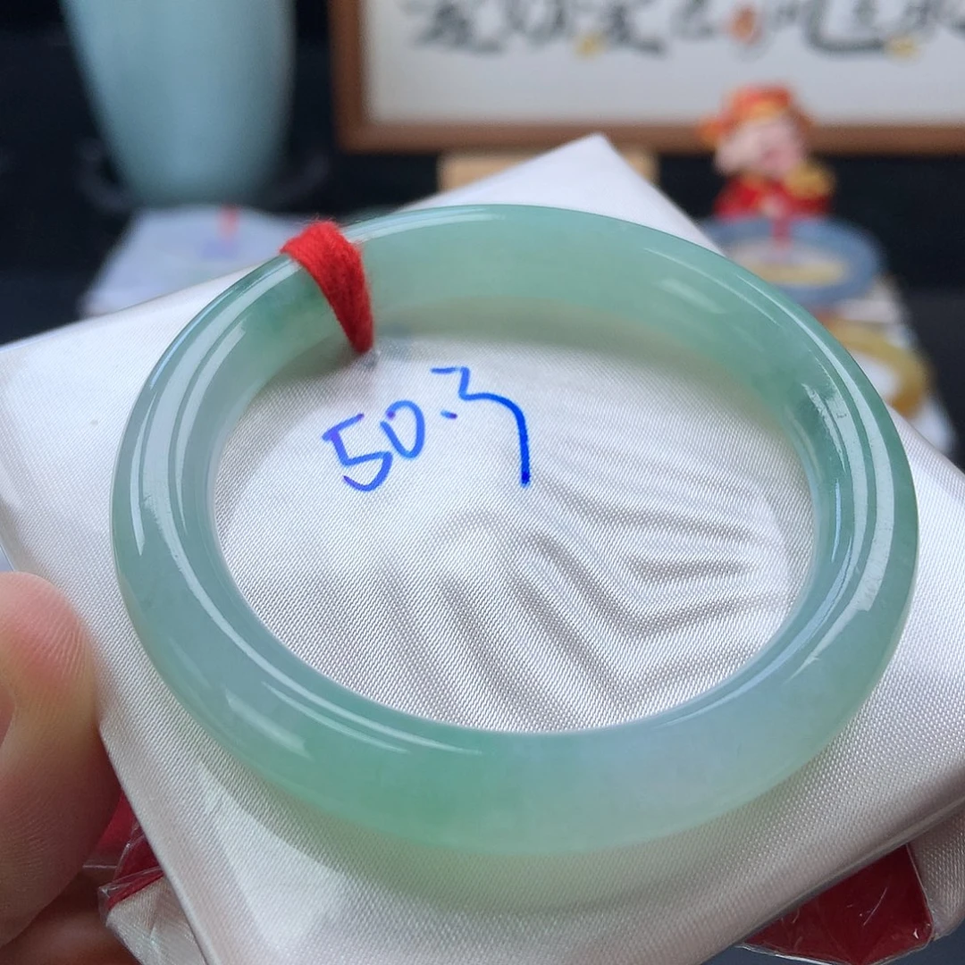 翡翠未镶嵌手镯8号