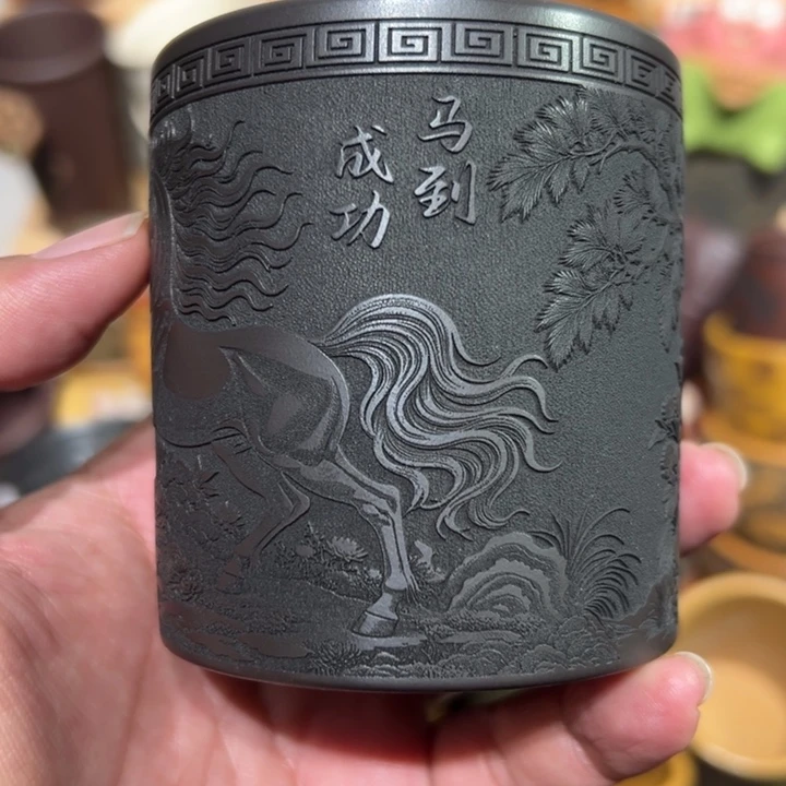 紫砂茶杯宜兴紫砂主人杯